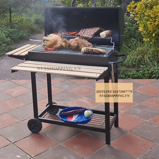 Bếp nướng than hoa ngoài trời BBQ05 Có nắp đậy