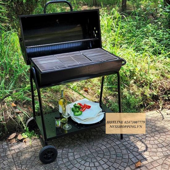 Bếp nướng than hoa ngoài trời BBQ BH921 có nắp đậy