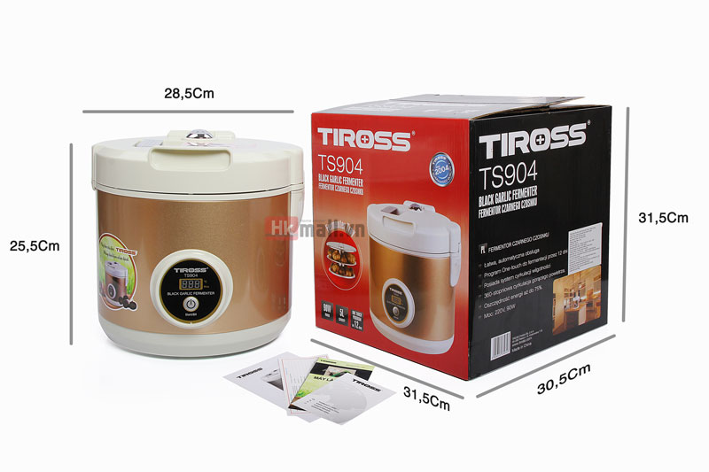 Vỏ thùng Máy làm tỏi đen Tiross TS904 Công nghệ Ba lan